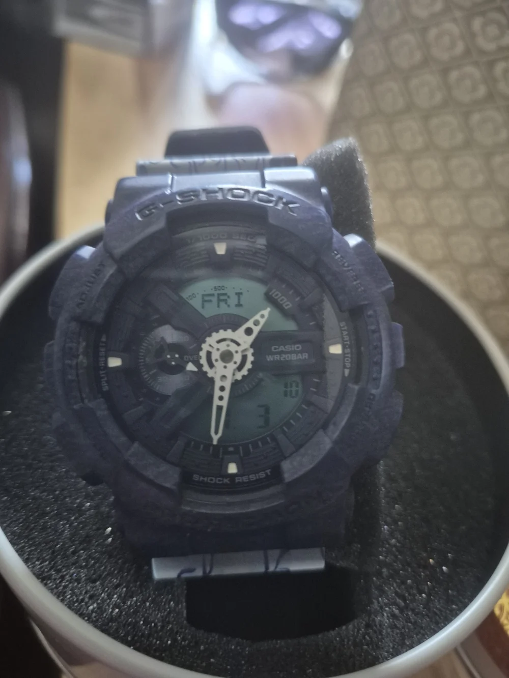 G-Shock G-110,Limited Edition Great Wave,Blue Heathered Bezel New